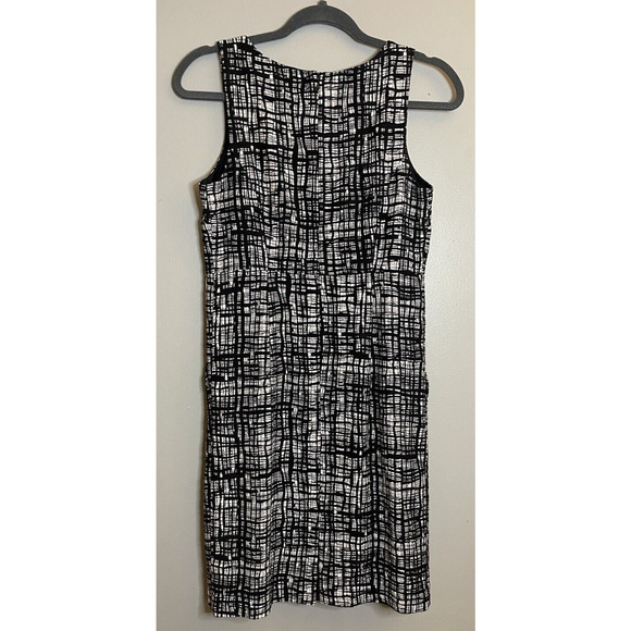Michael Kors Womens Sheath Wool Blend Tweed Dress Size 4 Black and White - Picture 6 of 6